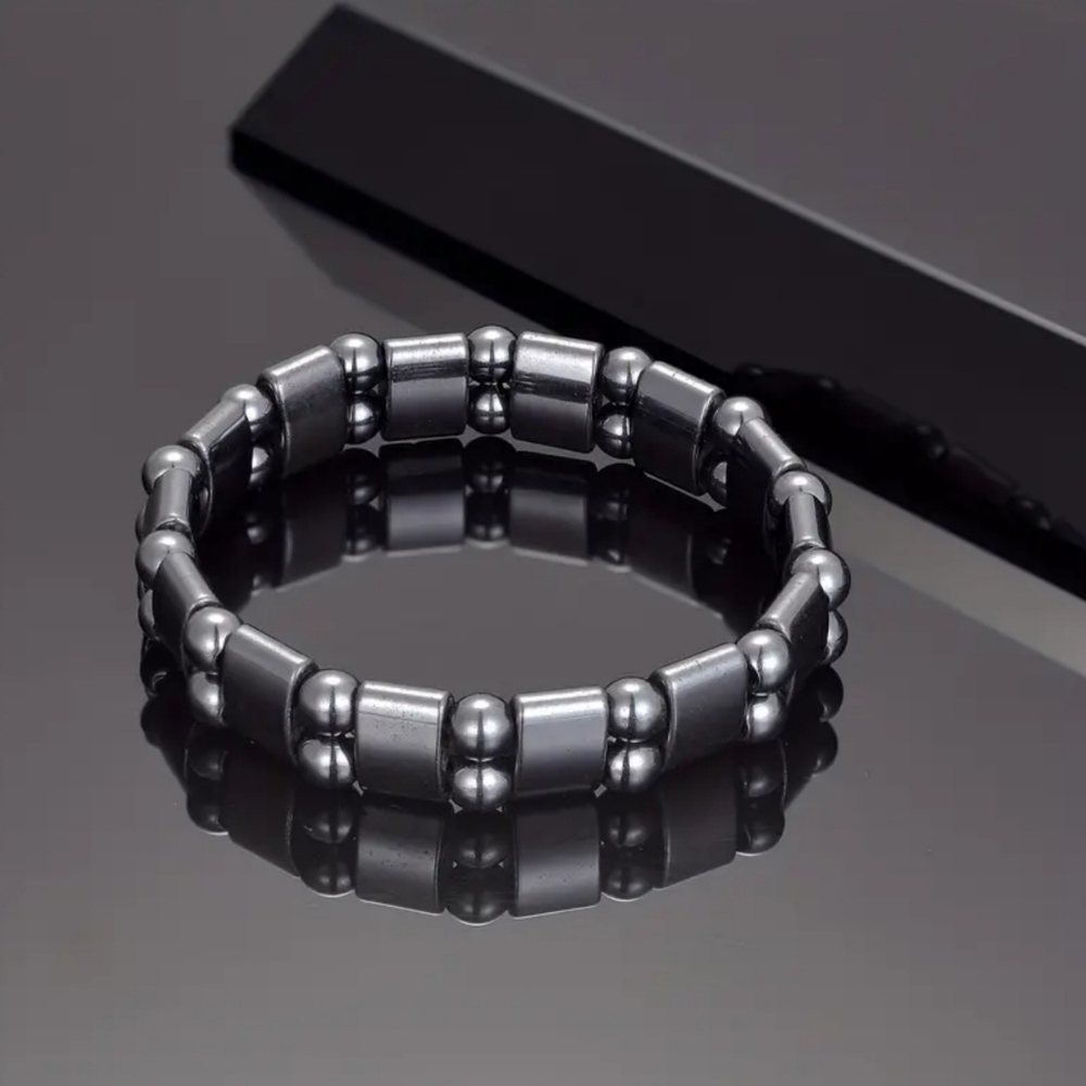 Adjustable Unisex Magnetic Hematite Bracelet